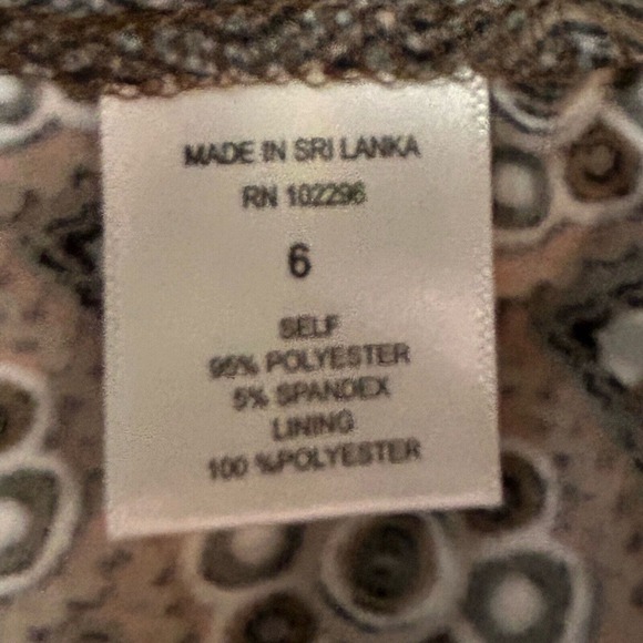 Northstyle Brown Multicolored Fit and Flare Short Sleeve Floral Dress Size 6 - Picture 10 of 15